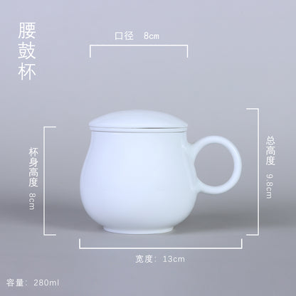 Chubby Goldfish Apple Cup (Underglaze painting)